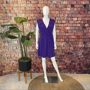 Calvin Klein dress, purple with zipper detail unused , size 6